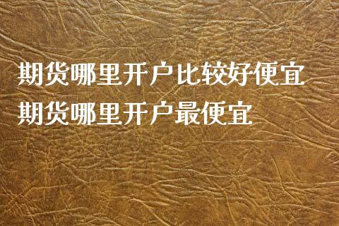 期货哪里开户比较好便宜 期货哪里开户最便宜_https://www.dglong8.com_理财百科_第1张