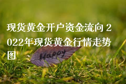 现货黄金开户资金流向 2022年现货黄金行情走势图