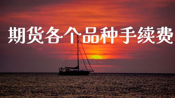 期货各个品种手续费