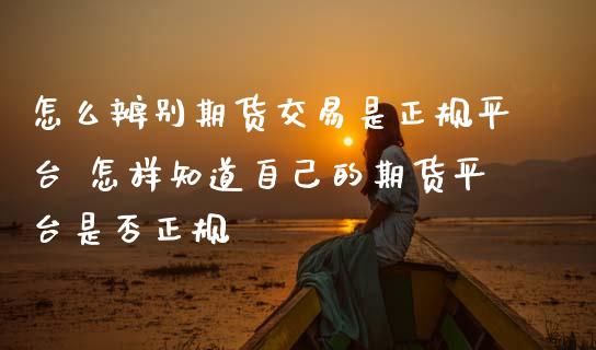 怎么辨别期货交易是正规平台 怎样知道自己的期货平台是否正规