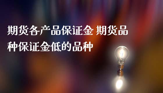 期货各产品保证金 期货品种保证金低的品种