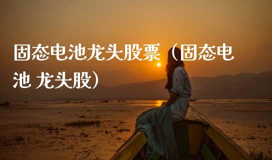 固态电池龙头股票（固态电池 龙头股）