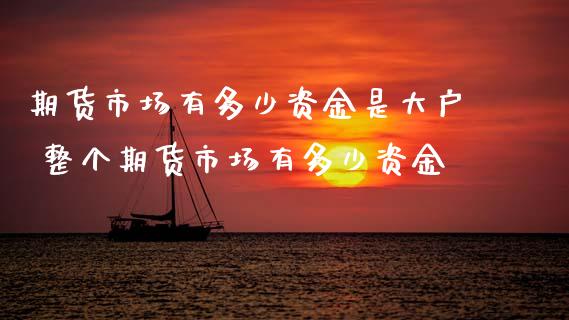 期货市场有多少资金是大户 整个期货市场有多少资金