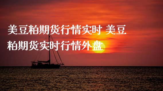 美豆粕期货行情实时 美豆粕期货实时行情外盘