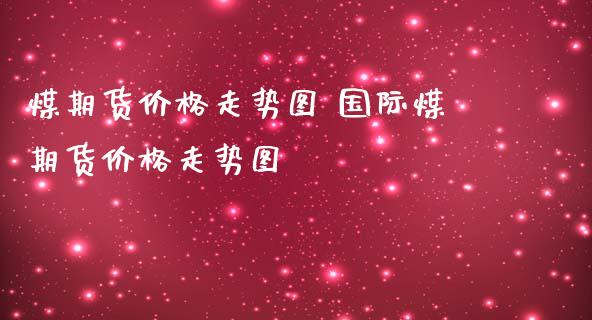 煤期货价格走势图 国际煤期货价格走势图