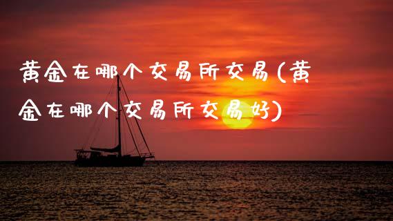 黄金在哪个交易所交易(黄金在哪个交易所交易好)