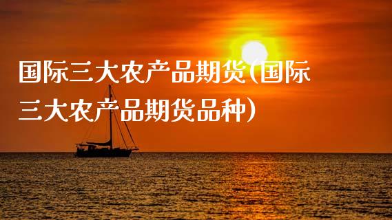 国际三大农产品期货(国际三大农产品期货品种)