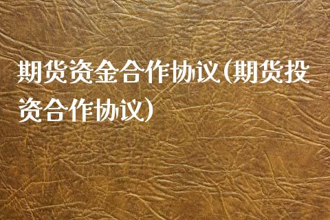 期货资金合作协议(期货投资合作协议)
