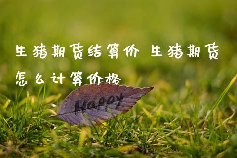 生猪期货结算价 生猪期货怎么计算价格