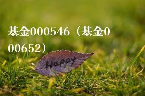 基金000546（基金000652）