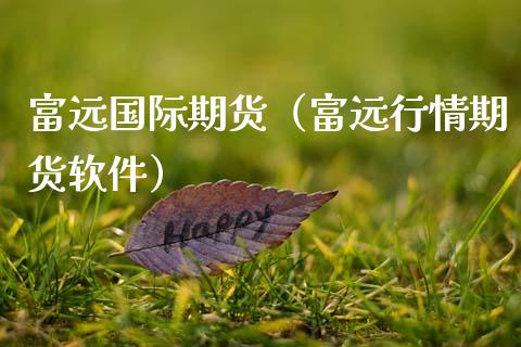 富远国际期货（富远行情期货软件）