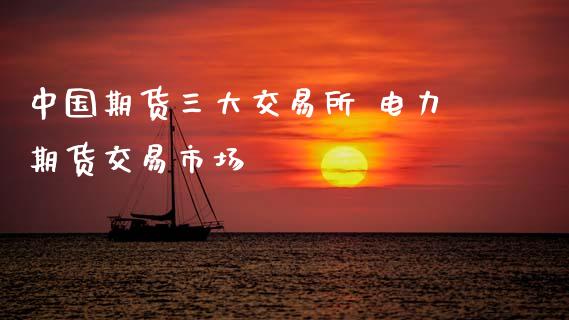中国期货三大交易所 电力期货交易市场