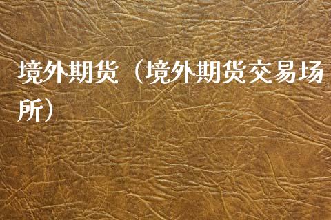 境外期货（境外期货交易场所）