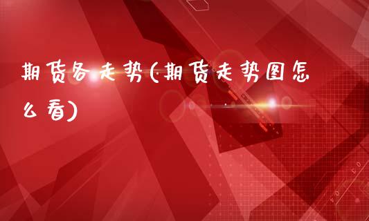 期货各走势(期货走势图怎么看)