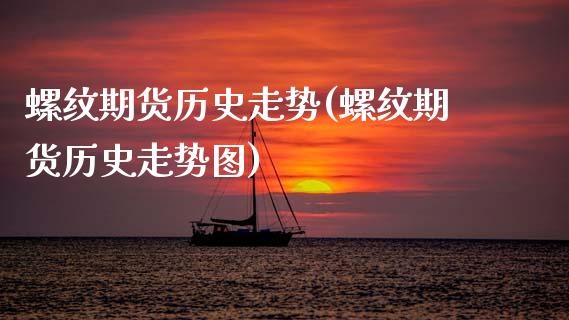 螺纹期货历史走势(螺纹期货历史走势图)