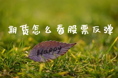 期货怎么看股票反弹