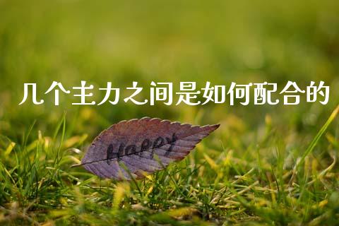 几个主力之间是如何配合的