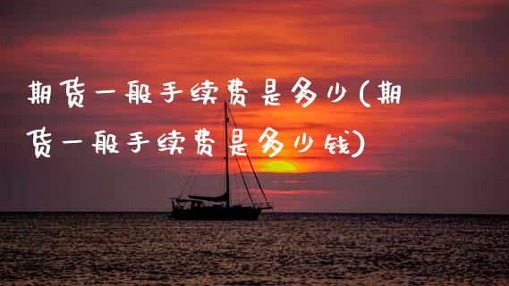 期货一般手续费是多少(期货一般手续费是多少钱)