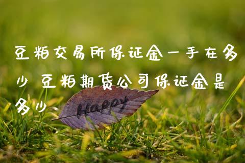 豆粕交易所保证金一手在多少 豆粕期货公司保证金是多少