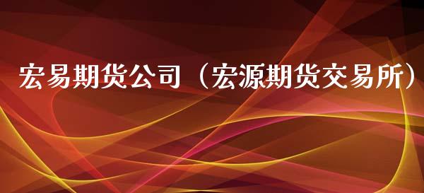 宏易期货公司（宏源期货交易所）