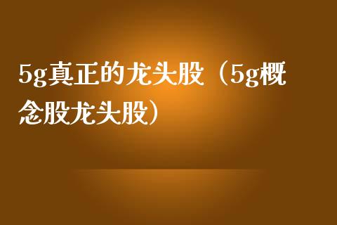 5g真正的龙头股(5g概念股龙头股)_财经要闻_第1张_宇龙理财网 5g真正的龙头股(5g概念股龙头股)_https://www.dglong8.com_财经要闻_第1张