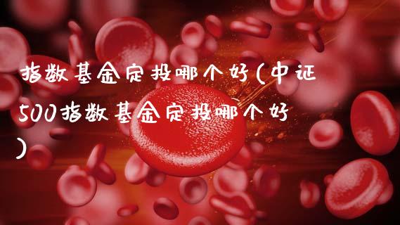 指数基金定投哪个好(中证500指数基金定投哪个好)