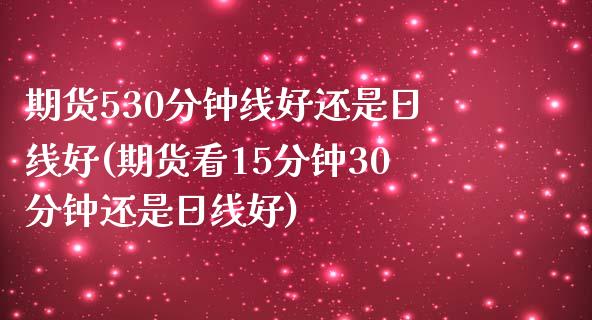 期货530分钟线好还是日线好(期货看15分钟30分钟还是日线好)