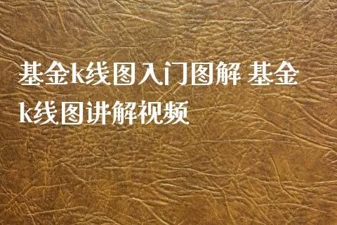 基金k线图入门图解 基金k线图讲解视频