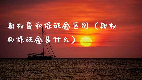期权费和保证金区别（期权的保证金是什么）
