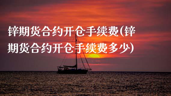 锌期货合约开仓手续费(锌期货合约开仓手续费多少)