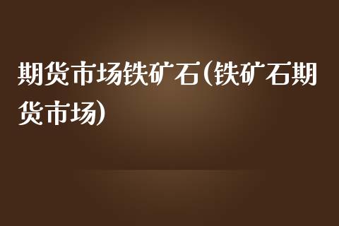 期货市场铁矿石(铁矿石期货市场)