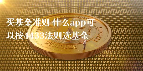 买基金准则 什么app可以按4433法则选基金_基金理财_第1张_宇龙理财网 买基金准则 什么app可以按4433法则选基金_https://www.dglong8.com_基金理财_第1张