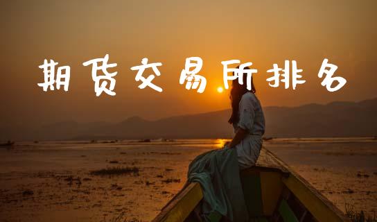 期货交易所排名