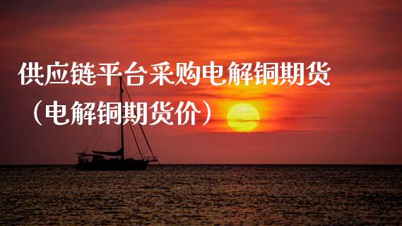 供应链平台采购电解铜期货（电解铜期货价）