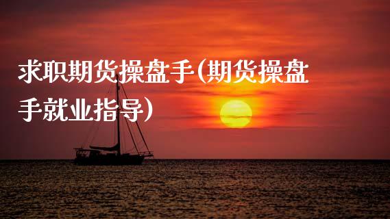 求职期货操盘手(期货操盘手就业指导)