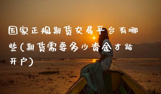 国家正规期货交易平台有哪些(期货需要多少资金才能开户)