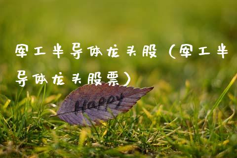 军工半导体龙头股（军工半导体龙头股票）