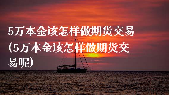 5万本金该怎样做期货交易(5万本金该怎样做期货交易呢)