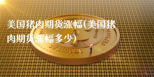 美国猪肉期货涨幅(美国猪肉期货涨幅多少)