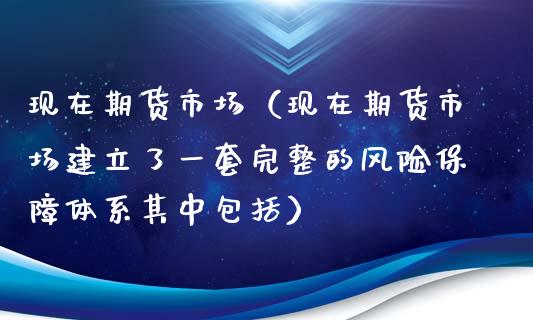 现在期货市场（现在期货市场建立了一套完整的风险保障体系其中包括）