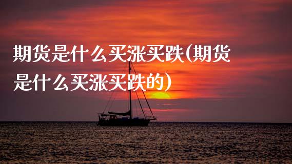 期货是什么买涨买跌(期货是什么买涨买跌的)