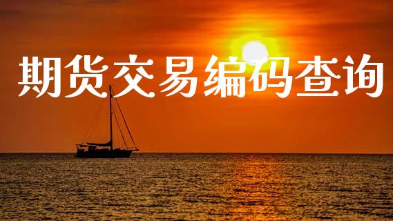 期货交易编码查询
