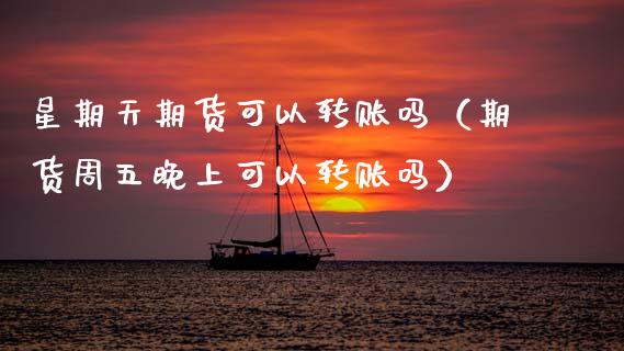 星期天期货可以转账吗（期货周五晚上可以转账吗）