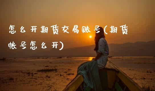 怎么开期货交易账号(期货帐号怎么开)