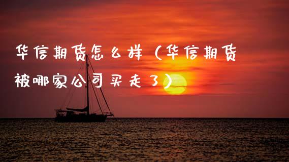 华信期货怎么样（华信期货被哪家公司买走了）