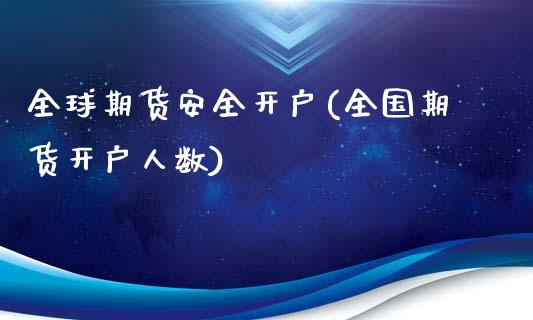 全球期货安全开户(全国期货开户人数)