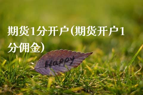 期货1分开户(期货开户1分佣金)