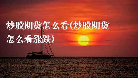 炒股期货怎么看(炒股期货怎么看涨跌)