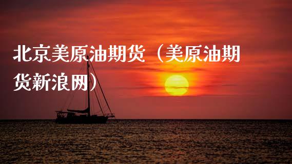 美原油期货（美原油期货新浪网）