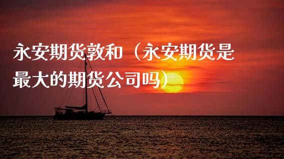 期货敦和（期货是最大的期货公司吗）